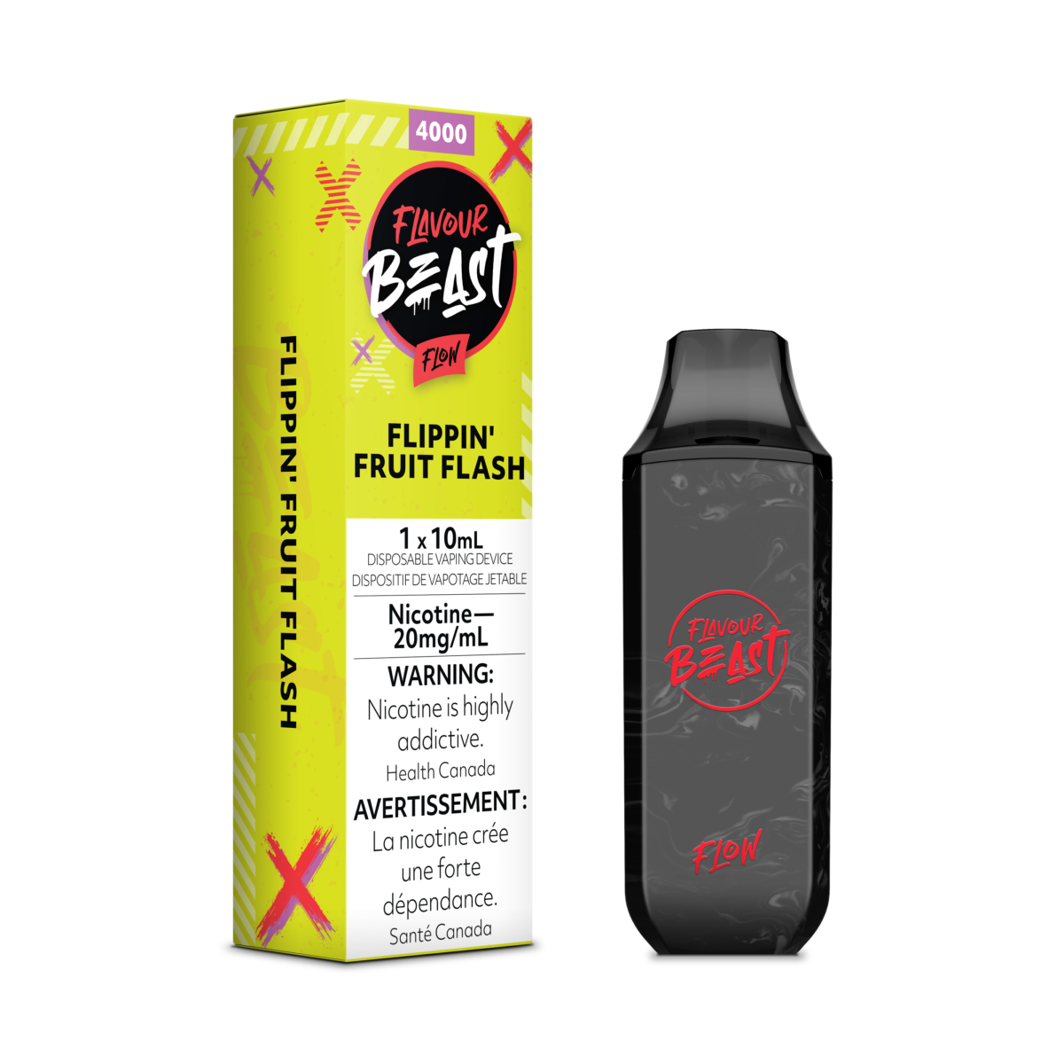 FlavourBeast Flow JUL2022 RENDER FAM 20mg FlippinFruitFlash RainbowBurst