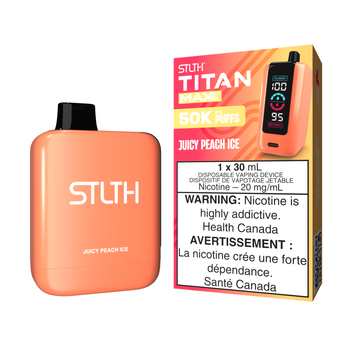 STLTHTITANMAX DEVICE KITPACKAGE JUICYPEACHICE