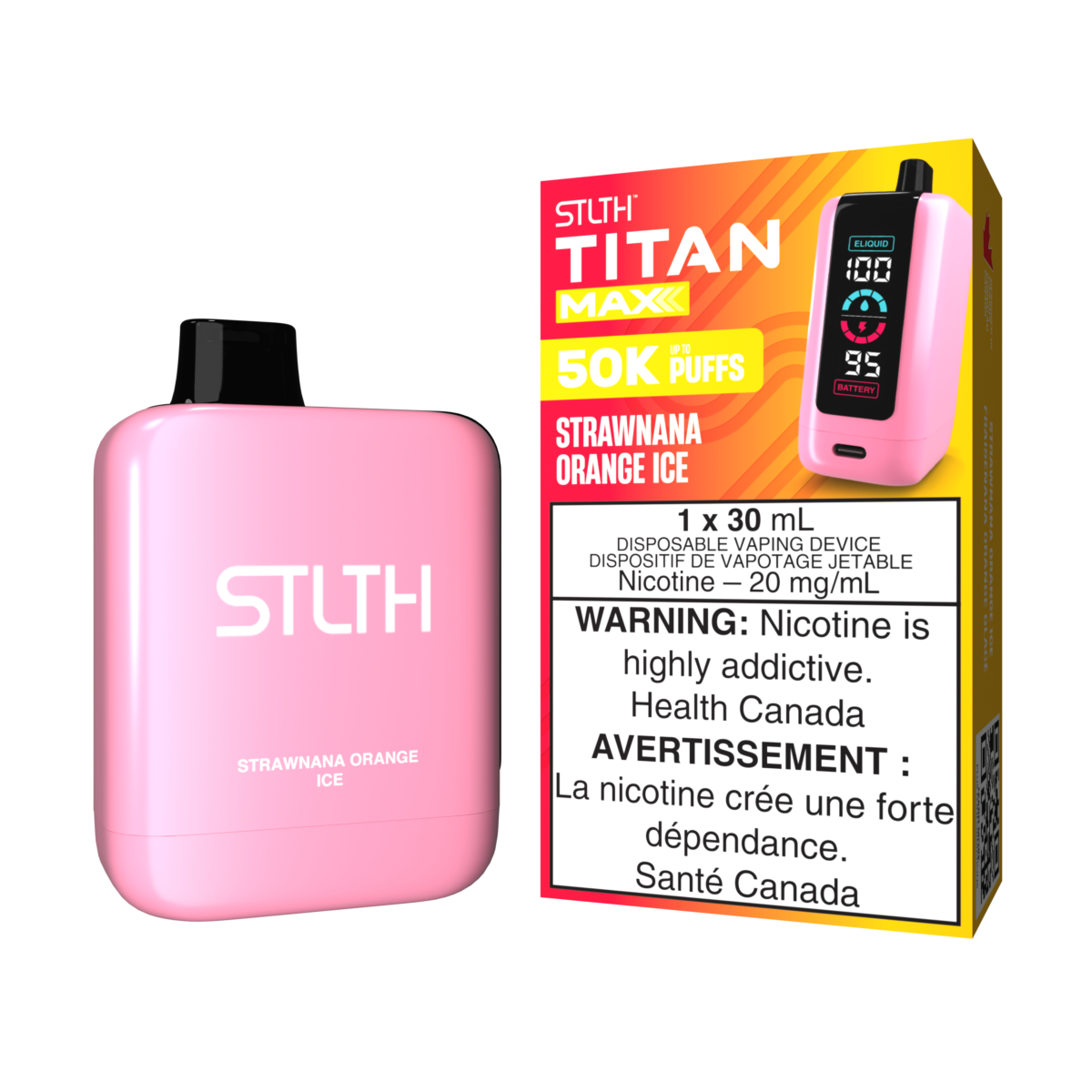 STLTHTITANMAX DEVICE KITPACKAGE STRAWNANAORANGEICE