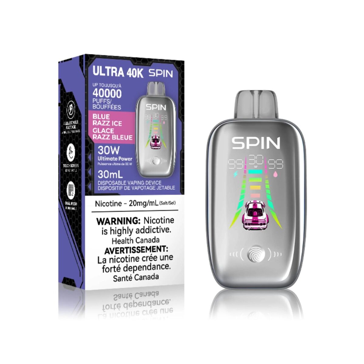 spin 40k disposable vape blueberry ice
