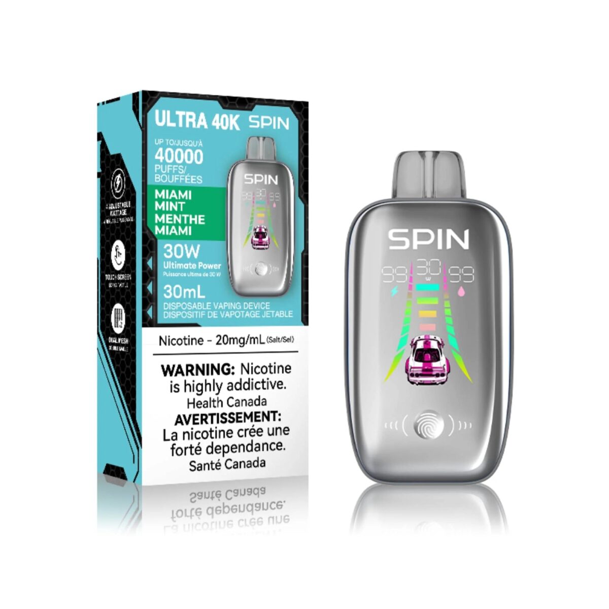 spin 40k disposable vape miami mint
